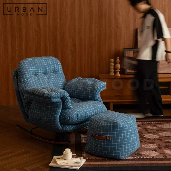 PIRSON Modern Fabric Rocking Chair