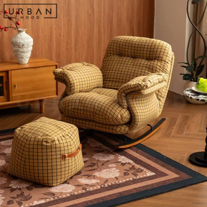 PIRSON Modern Fabric Rocking Chair