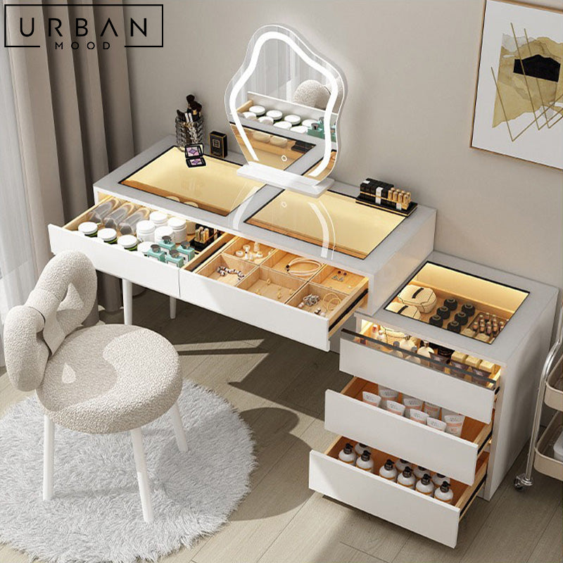 PISAN Modern Vanity Table Set