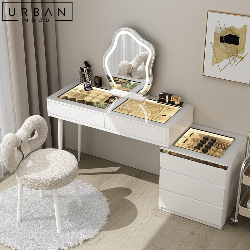 PISAN Modern Vanity Table Set