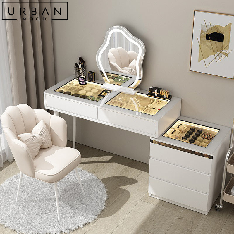 PISAN Modern Vanity Table Set
