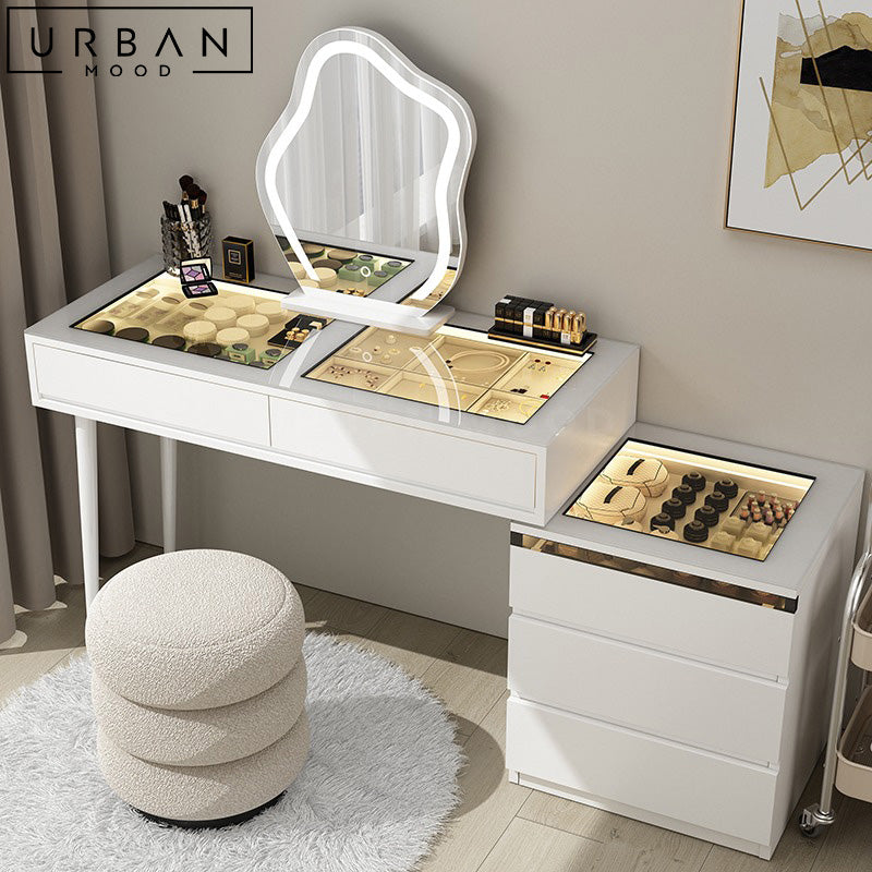 PISAN Modern Vanity Table Set