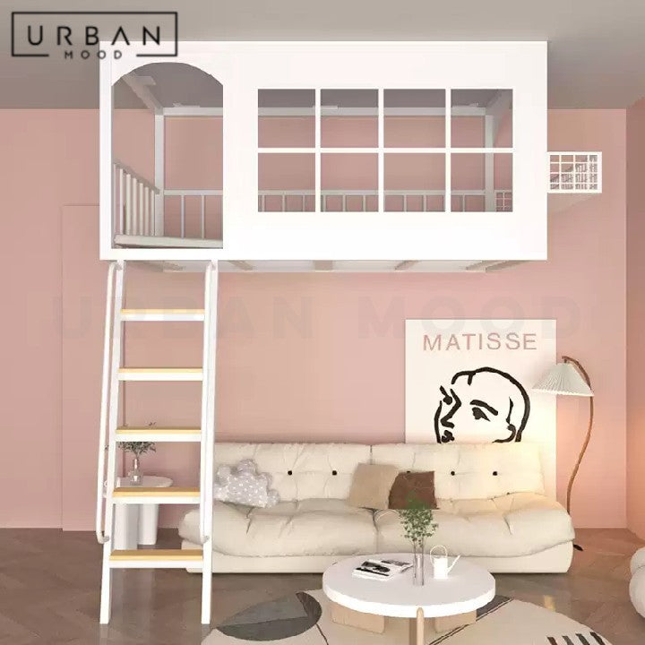 PLANK Modern Children's Loft Bedframe