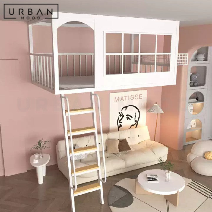 PLANK Modern Children's Loft Bedframe