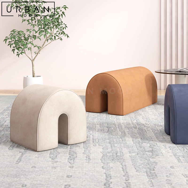 POCH Modern Leathaire Stool