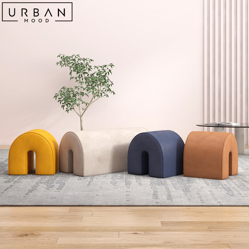 POCH Modern Leathaire Stool