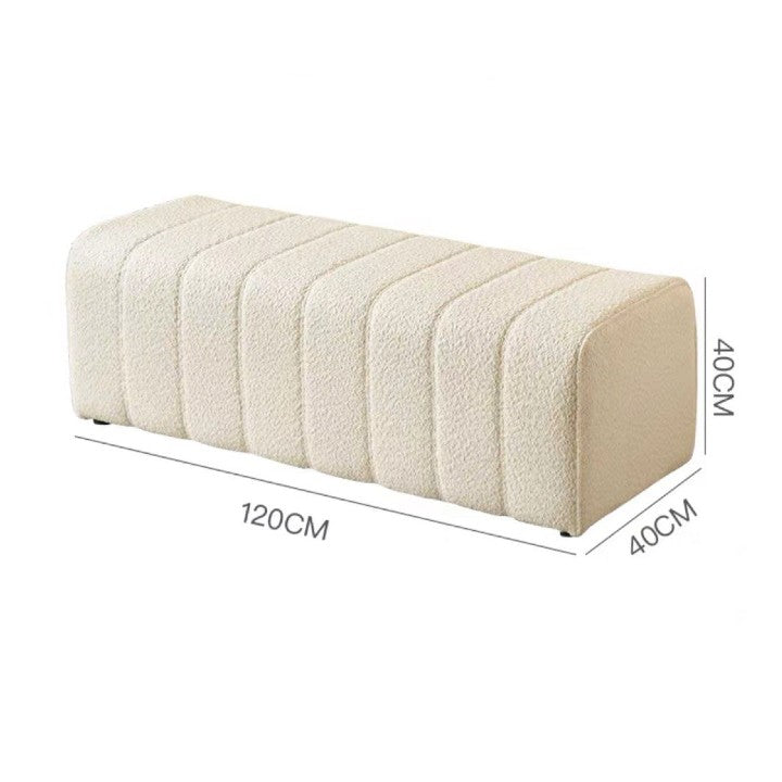 POGGY Modern Boucle Ottoman