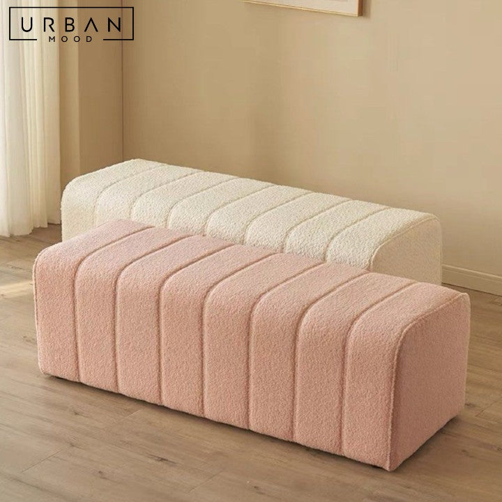 POGGY Modern Boucle Ottoman