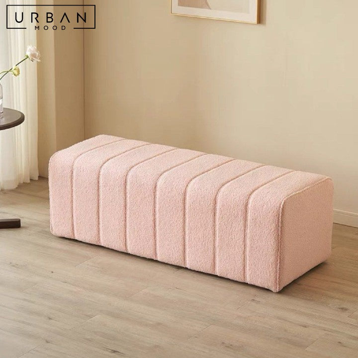 POGGY Modern Boucle Ottoman