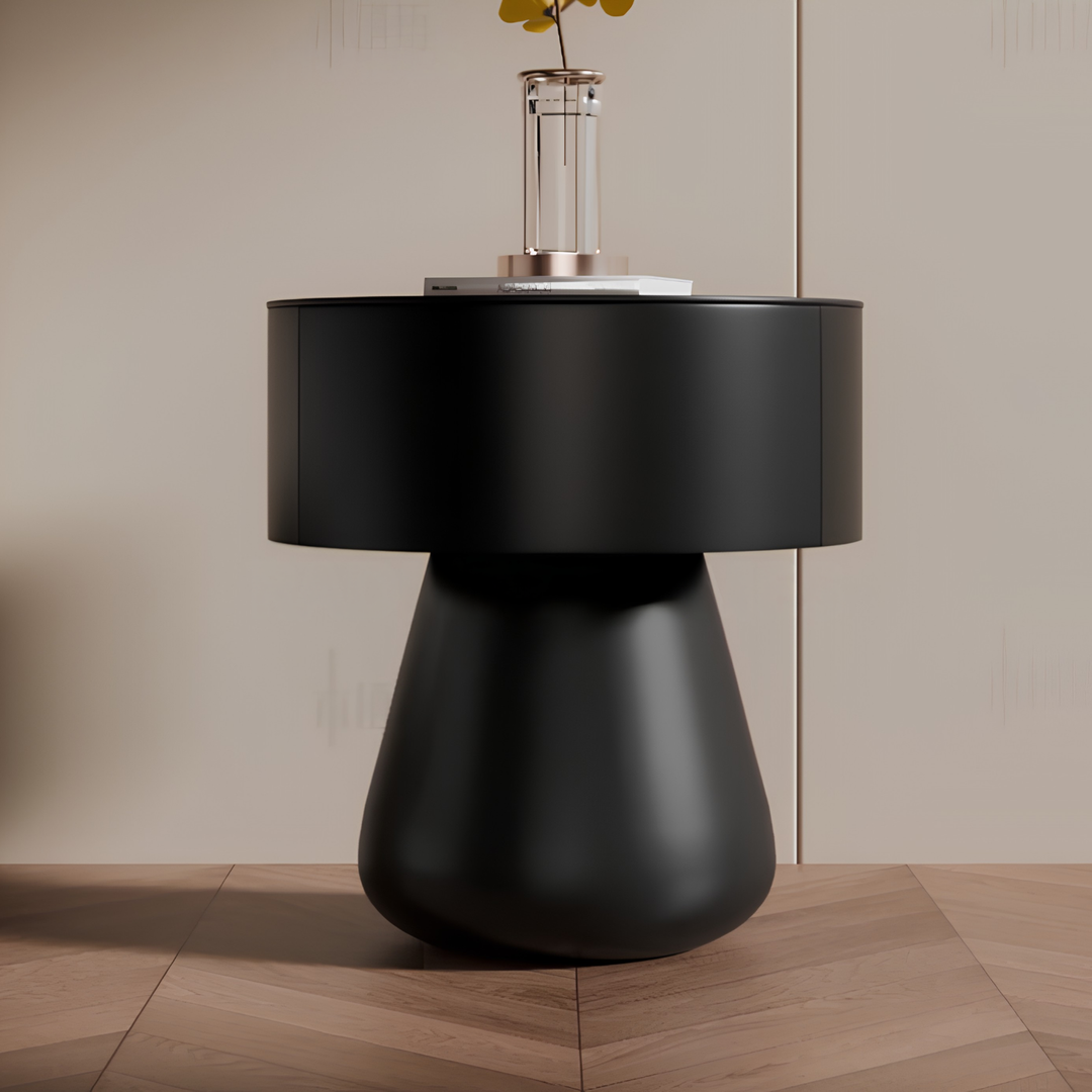 POMELLE Modern Round Bedside Table - Urban Mood Singapore