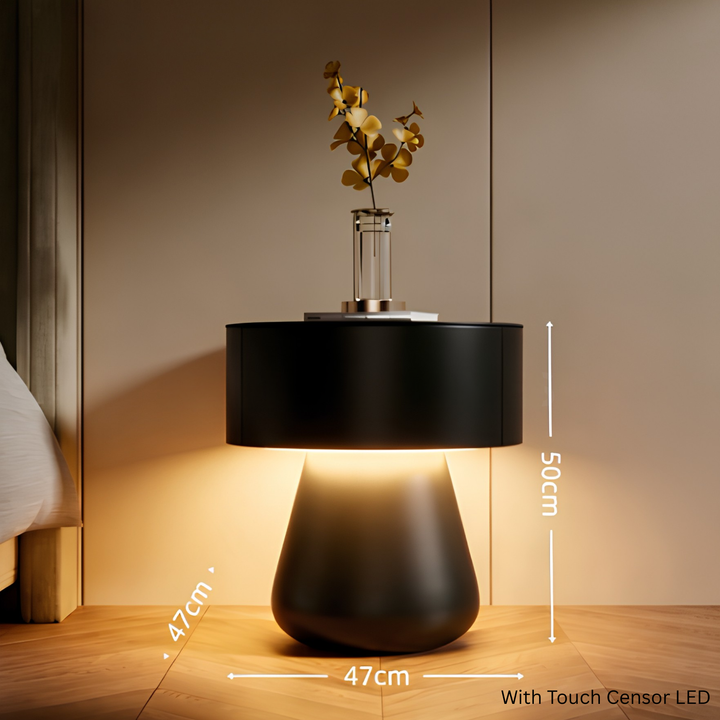 POMELLE Modern Round Bedside Table - Urban Mood Singapore