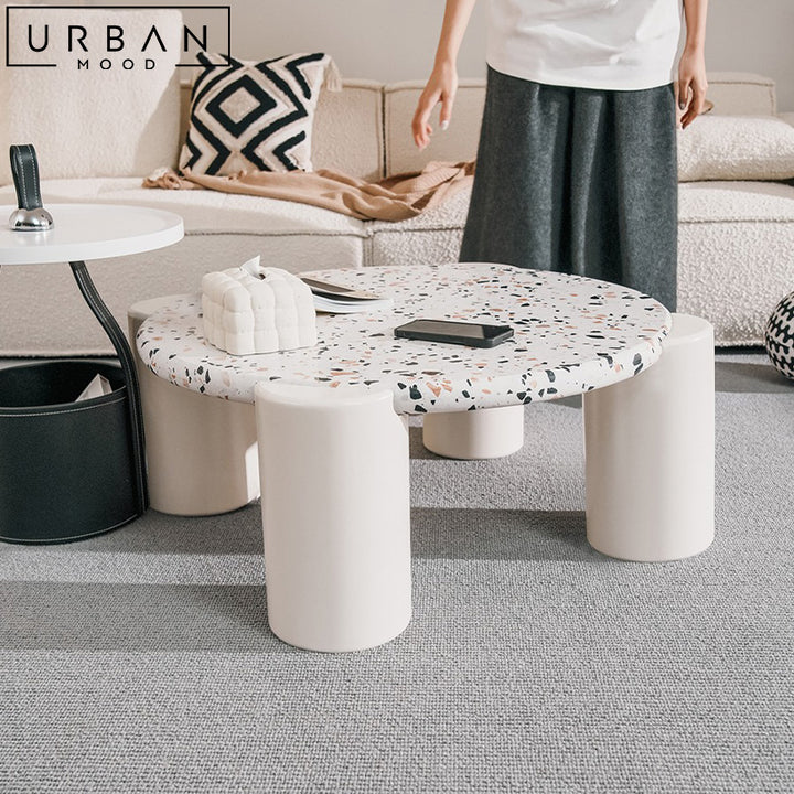 POMMEL Modern Terrazzo Coffee Table