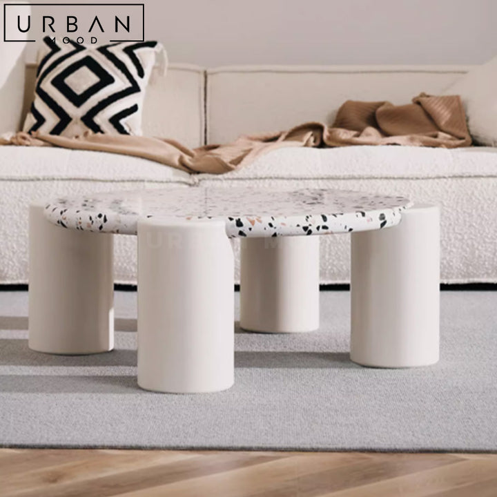 POMMEL Modern Terrazzo Coffee Table