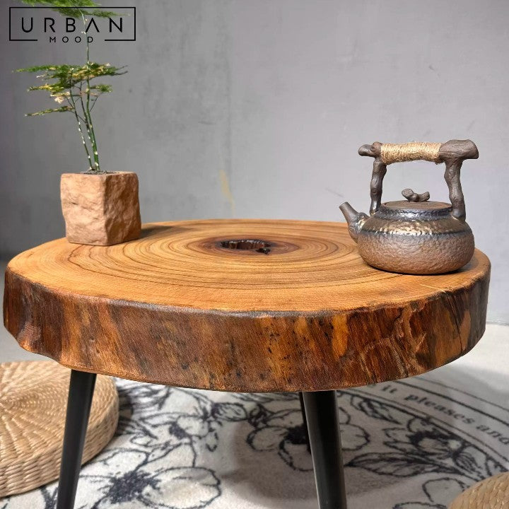 PONCE Rustic Solid Wood Coffee Table