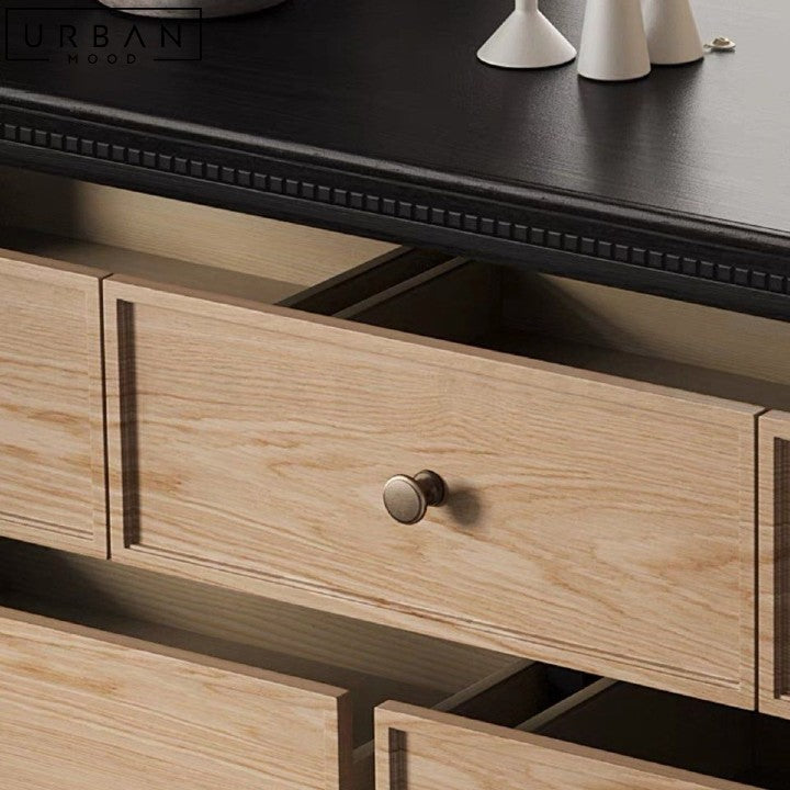 PONGRA Modern Solid Wood Chest Of Drawers