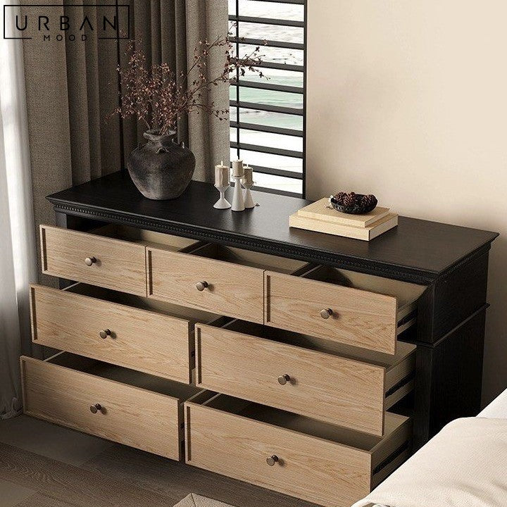 PONGRA Modern Solid Wood Chest Of Drawers