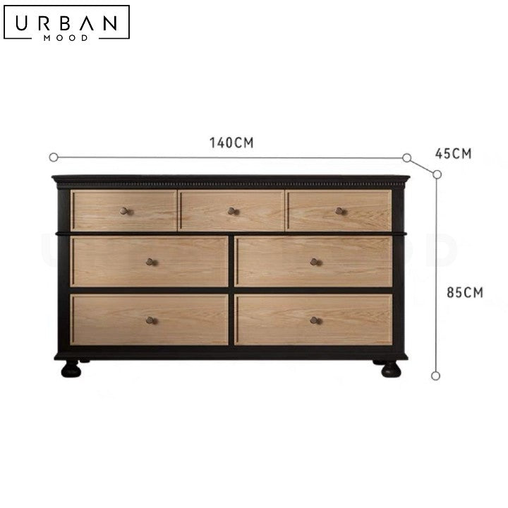 PONGRA Modern Solid Wood Chest Of Drawers