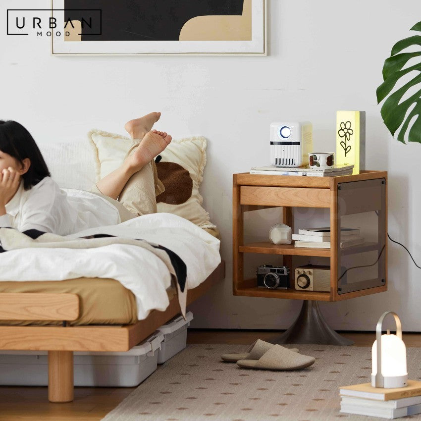 POSEY Modern Rotatable Bedside Table