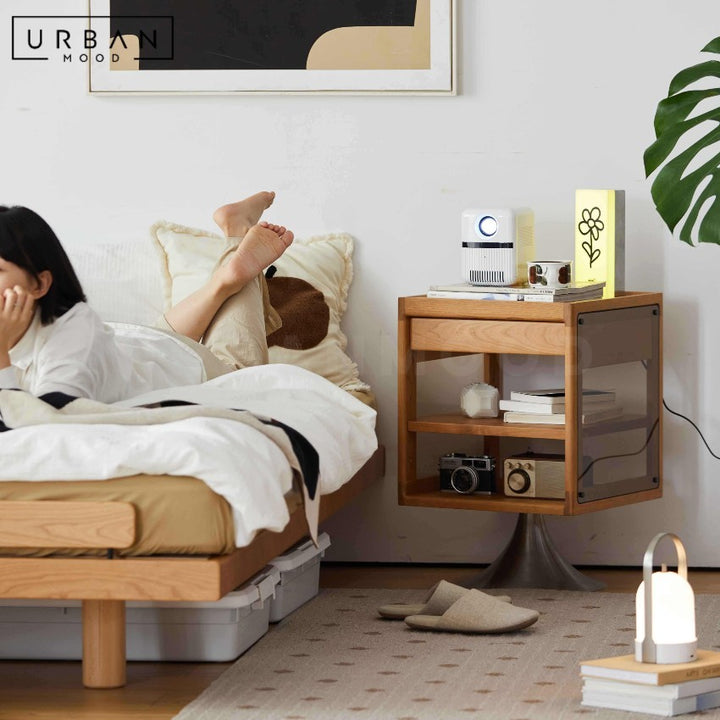 POSEY Modern Rotatable Bedside Table