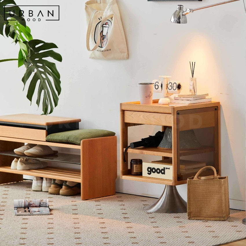 POSEY Modern Rotatable Bedside Table