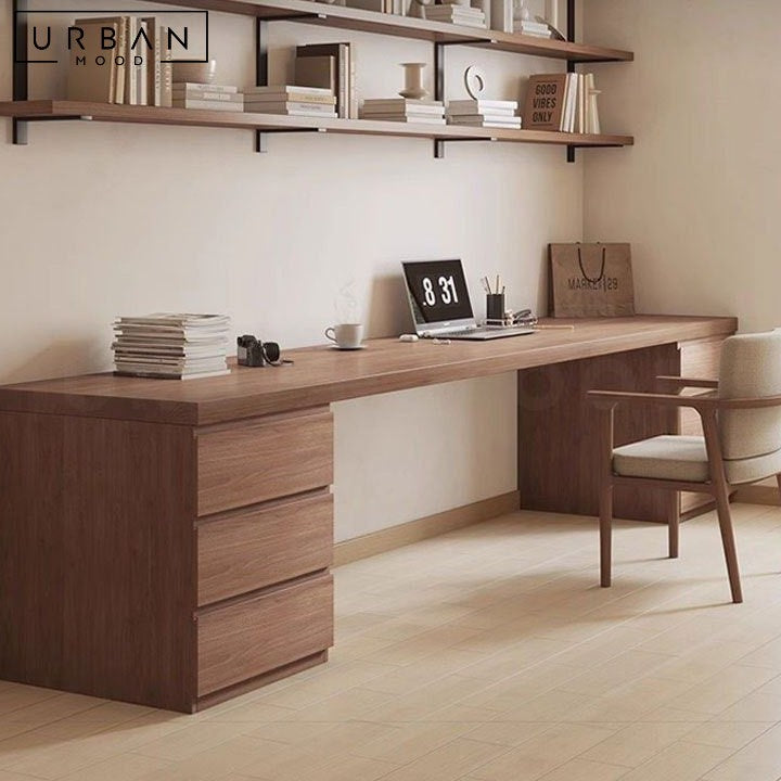 POULIN Modern Solid Wood Study Table