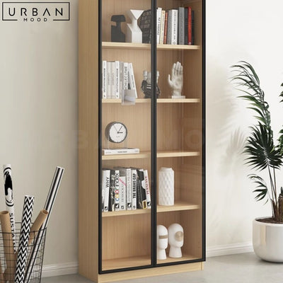 POULOU Modern Display Bookshelf