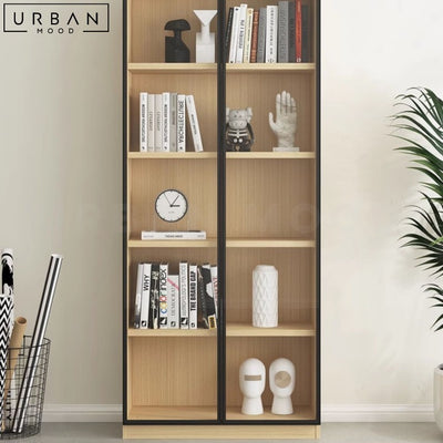 POULOU Modern Display Bookshelf