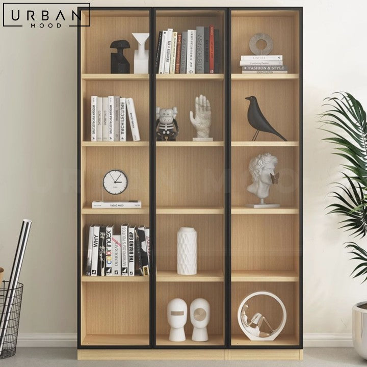 POULOU Modern Display Bookshelf