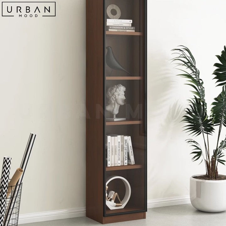 POULOU Modern Display Bookshelf