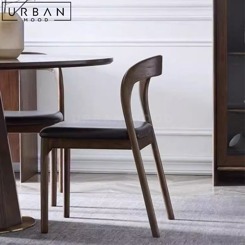 POUNC Modern Solid Wood Dining Chair