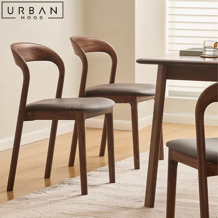 POUNC Modern Solid Wood Dining Chair