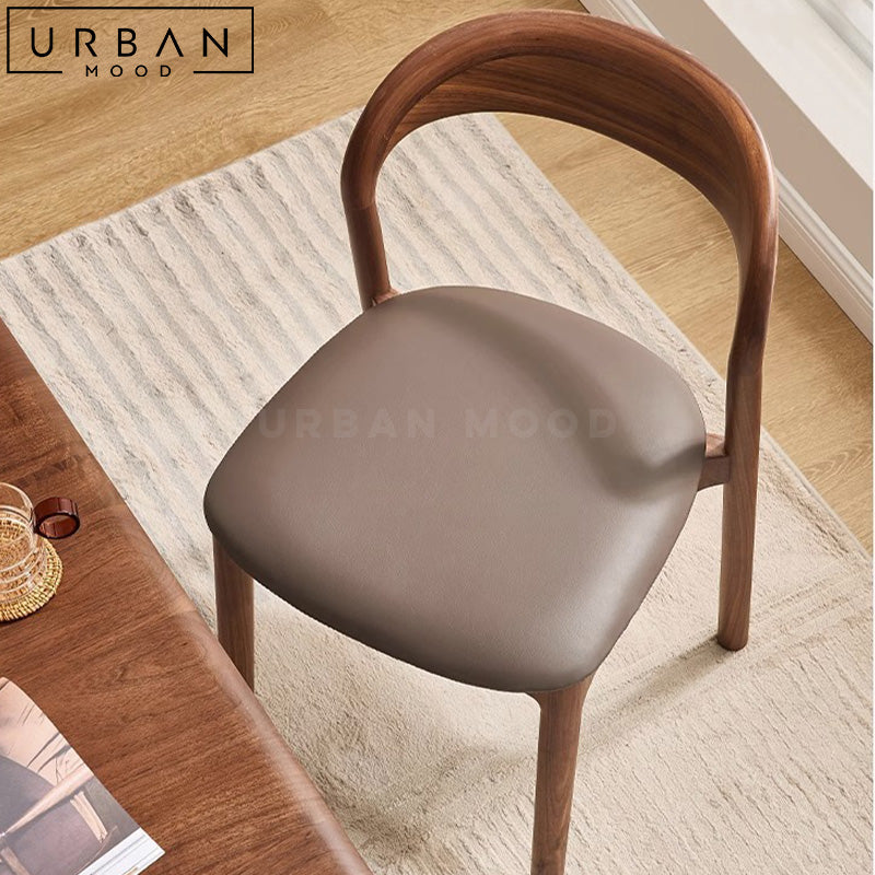 POUNC Modern Solid Wood Dining Chair