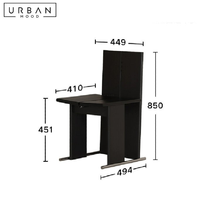 POGA Modern Solid Wood Dining Chair
