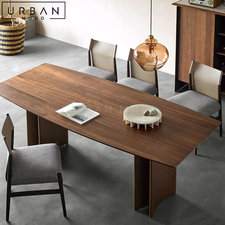 PRARI Modern Solid Wood Dining Table