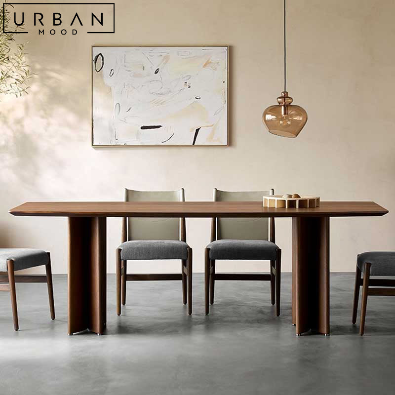 PRARI Modern Solid Wood Dining Table