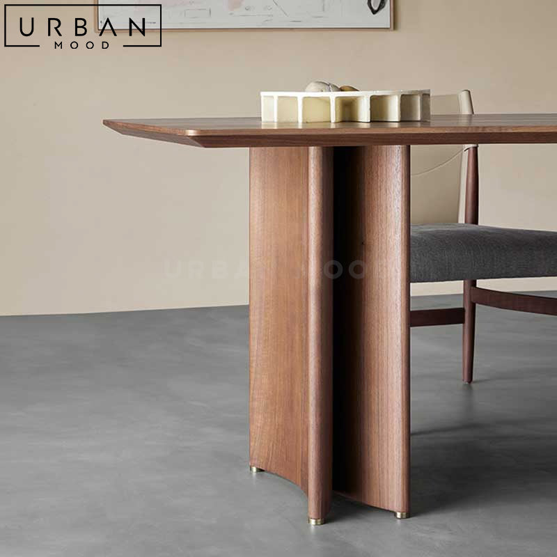 PRARI Modern Solid Wood Dining Table