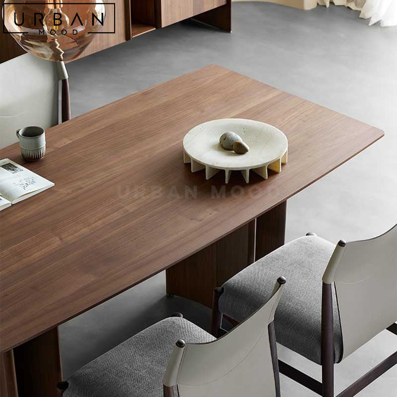 PRARI Modern Solid Wood Dining Table