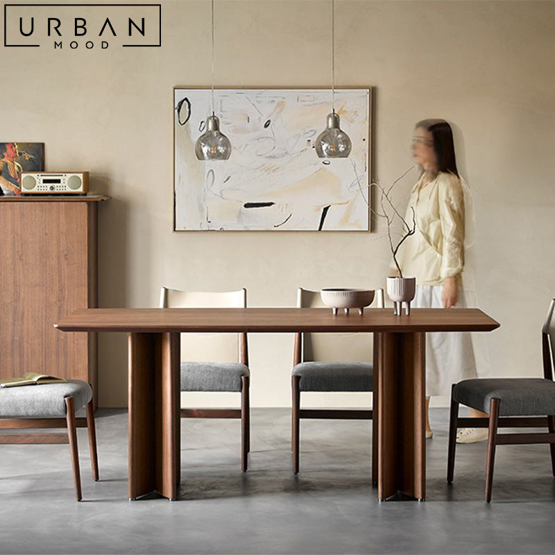 PRARI Modern Solid Wood Dining Table