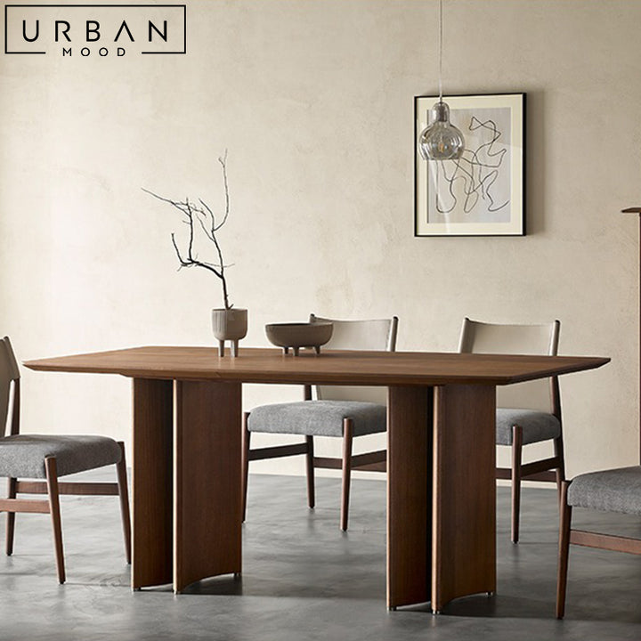 PRARI Modern Solid Wood Dining Table