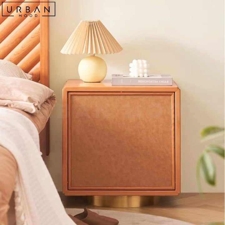 DENTE Japandi Solid Wood Bedside Table