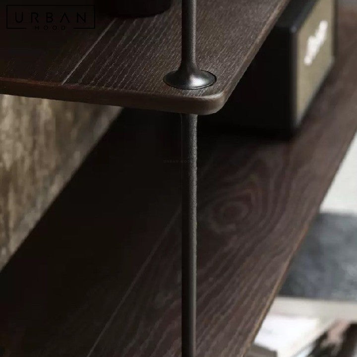 PYUN Vintage Solid Wood Display Shelf