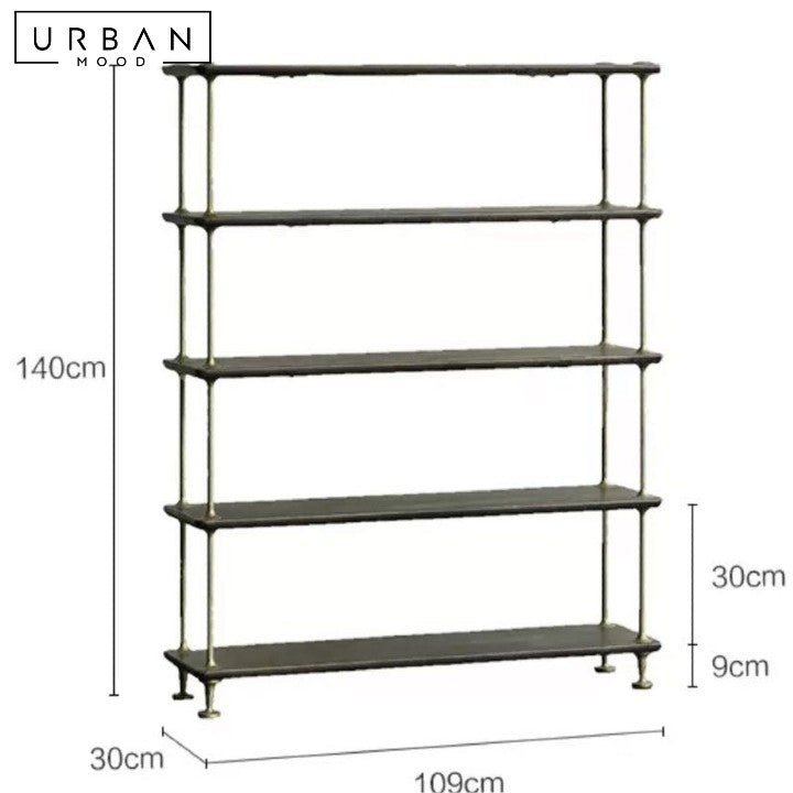 PYUN Vintage Solid Wood Display Shelf