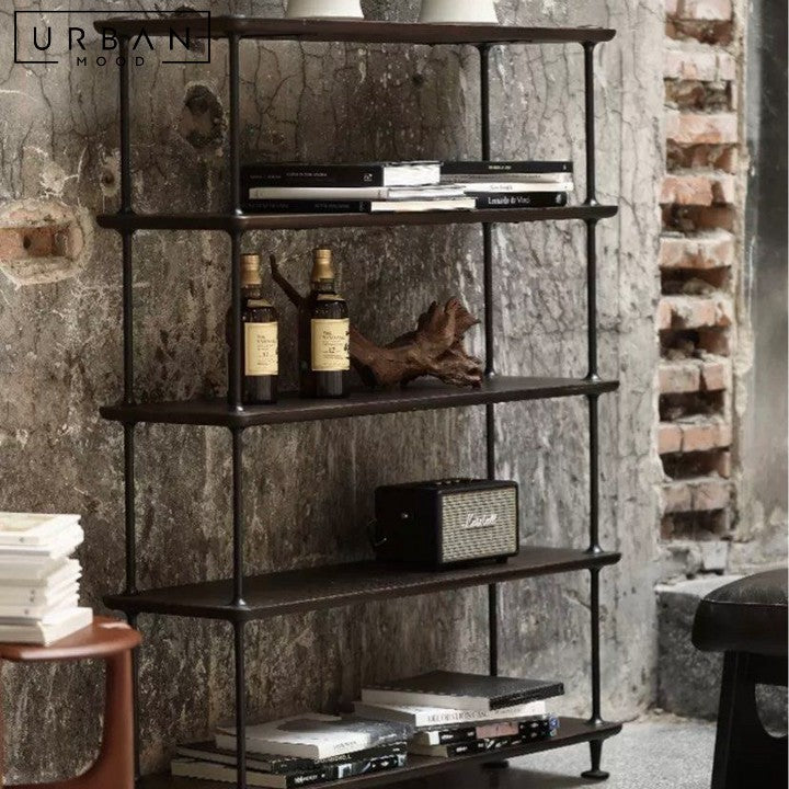 PYUN Vintage Solid Wood Display Shelf