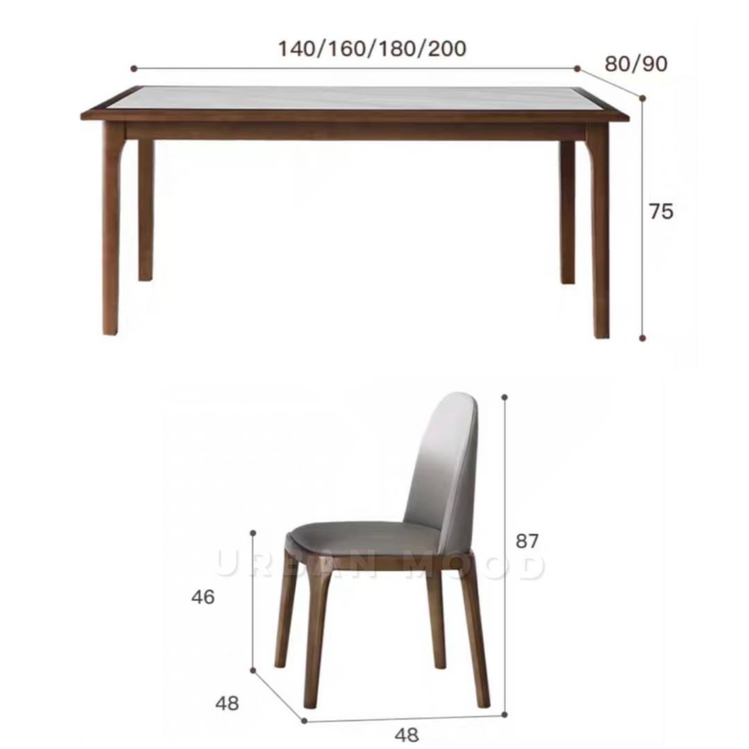 PASCHEL Modern Sintered Stone Dining Table