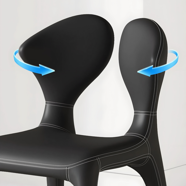 KORVAELIS Modern Leather Dining Chair - Urban Mood Singapore
