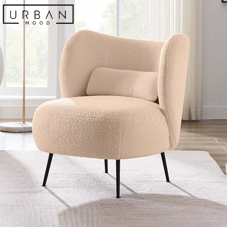 PORT Modern Boucle Armchair