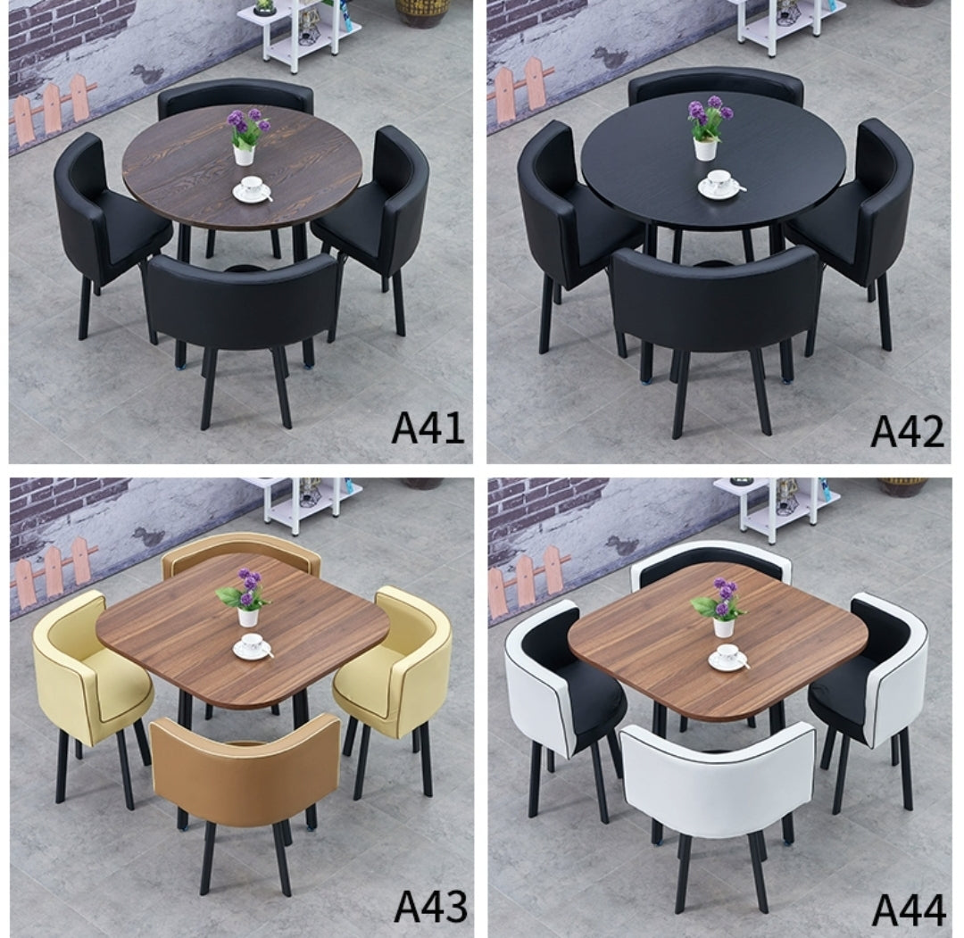 PREVATTE Round Dining Table Set