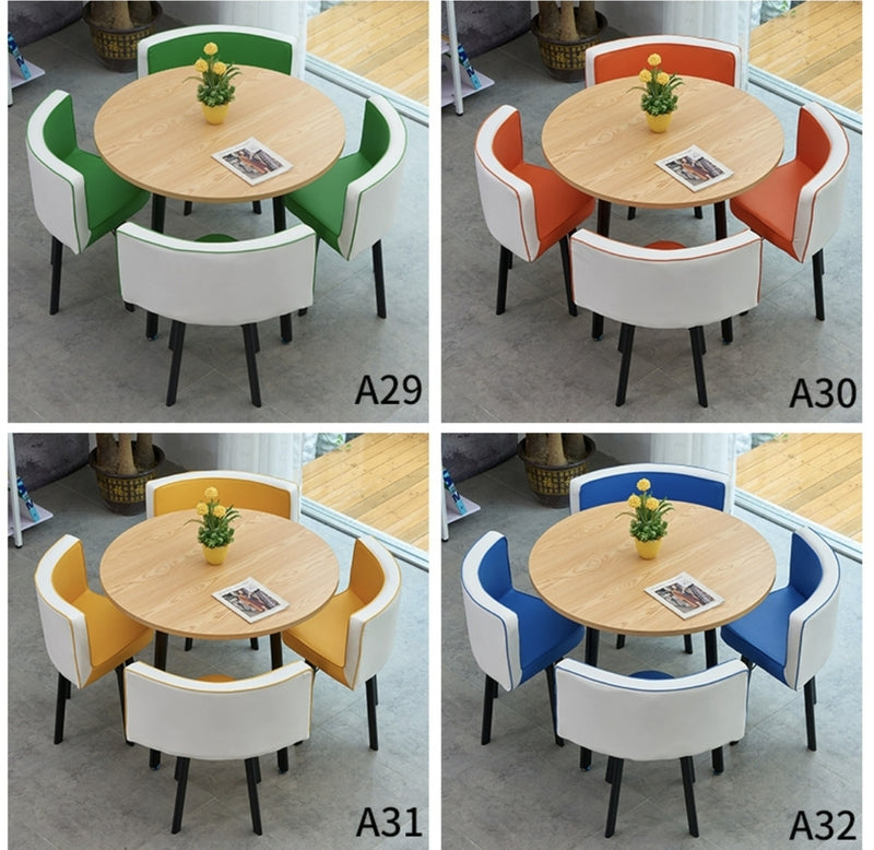 PREVATTE Round Dining Table Set