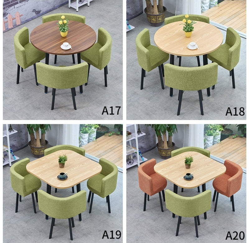 PREVATTE Round Dining Table Set