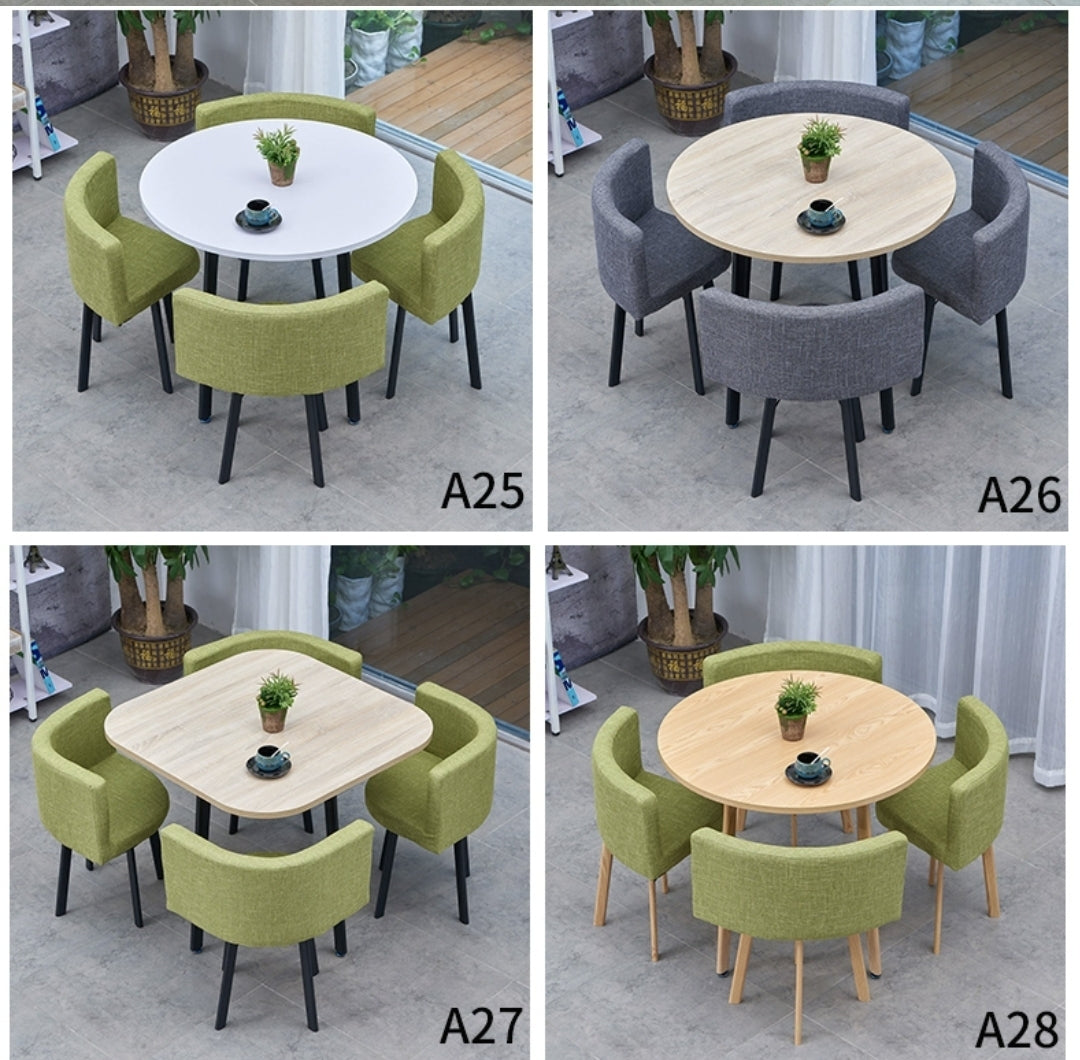 PREVATTE Round Dining Table Set